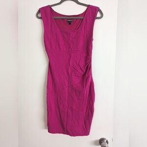 Bodycon Hot Pink Mini Dress (size 2, but very stretchy)